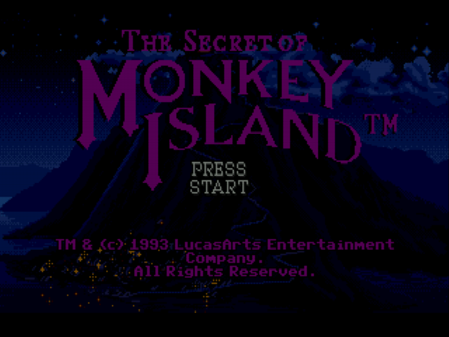 The Secret of Monkey Island Title Screen